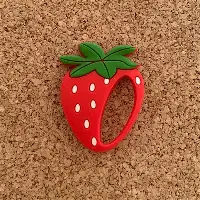 ANNEAU FRAISE EN SILICONE