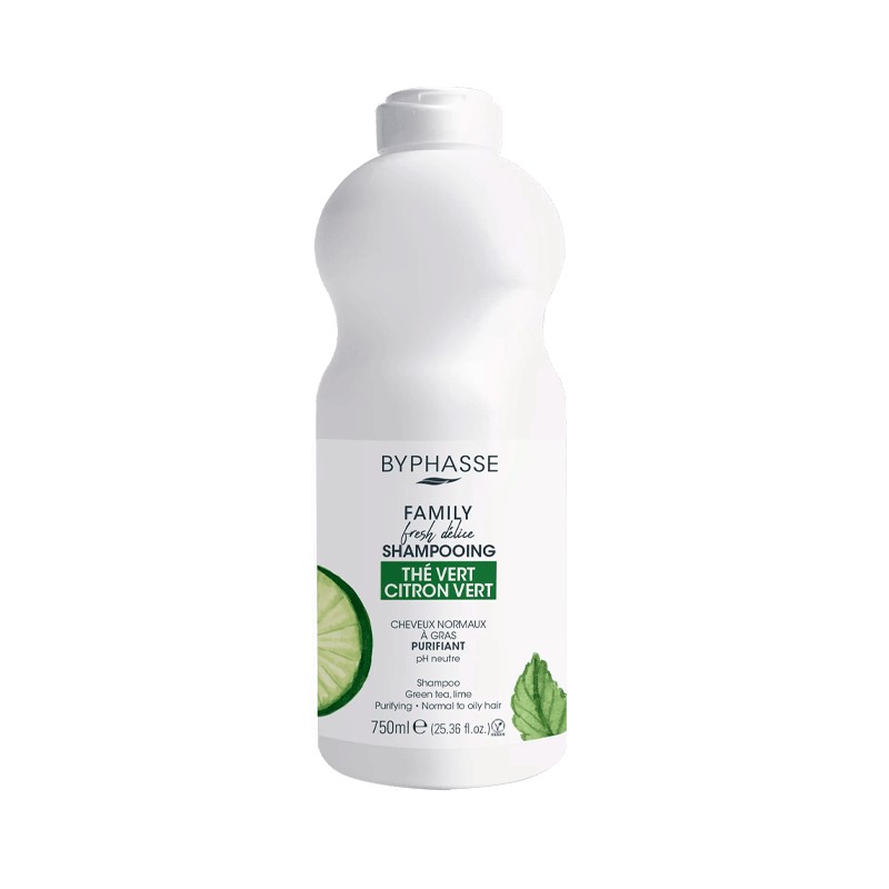 BYPHASSE FAMILY SHAMPOOING 750ML THÉ VERT