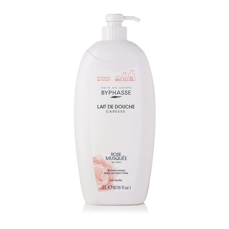 BYPHASSE LAIT DOUCHE ROSE