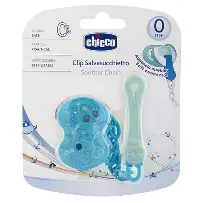 CHICCO ATTACHE SUCETTE BLEU