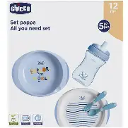 CHICCO COFFRET REPAS 12M+ BLEU