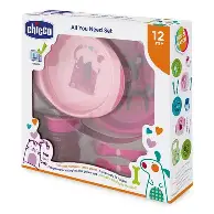 CHICCO COFFRET REPAS ROSE 12M+