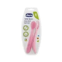 CHICCO CUILLERE EN SILICONE ROSE