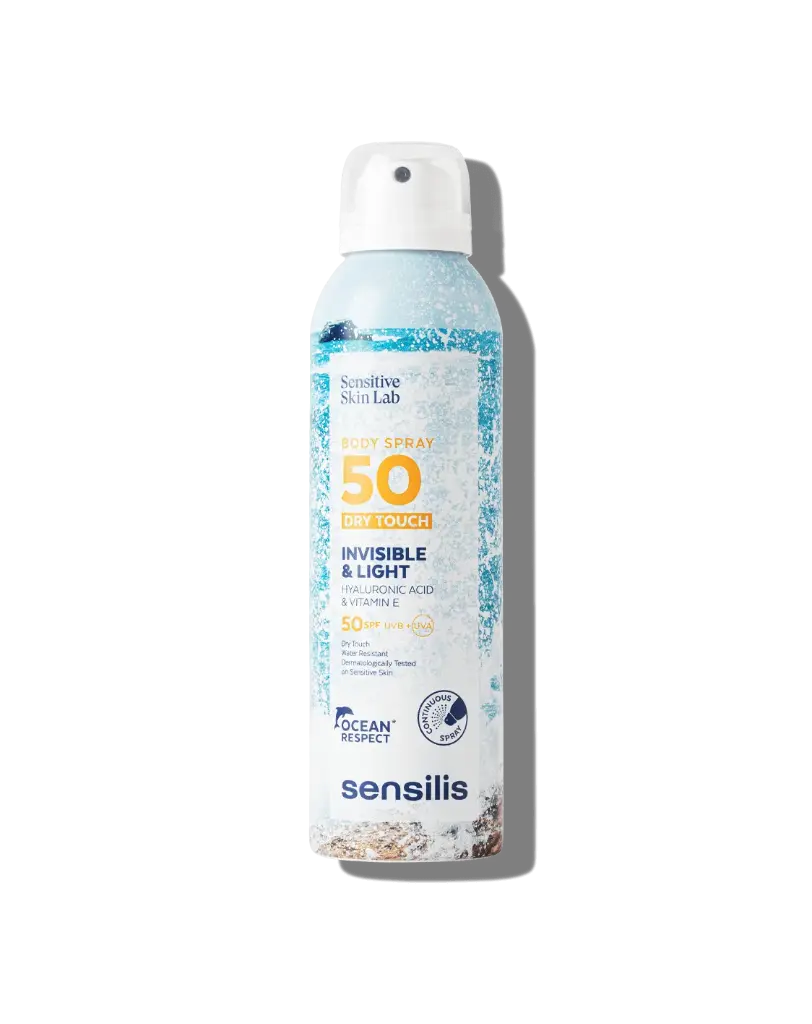 SENSILIS SUN SECRET BODY SPRAY TOUCHER SEC SPF50+ 200ML
