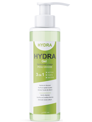 HYDRA GEL NETTOYANT PEAU GRASSE 200ML