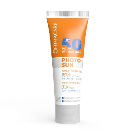 DERMACARE PHOTOSUN CREME PROTECTRICE TEINTEE 01 SPF 50 PEAU NORMALE A SECHE