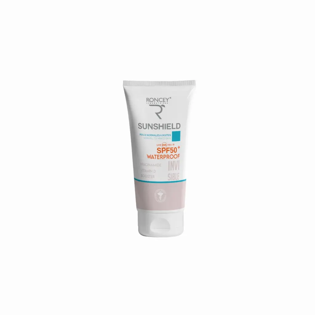 RONCEY SUNSHIELD POUR LES PEAUX NORMALES A MIXTES WATERPROOF SPF50+ INVISBLE 50ML 