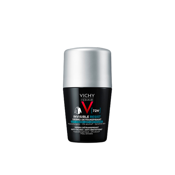 VICHY HOMME DÉODORANT ROLL-ON DERMO DETRANSPIRANT 72H INVISIBLE RESIST