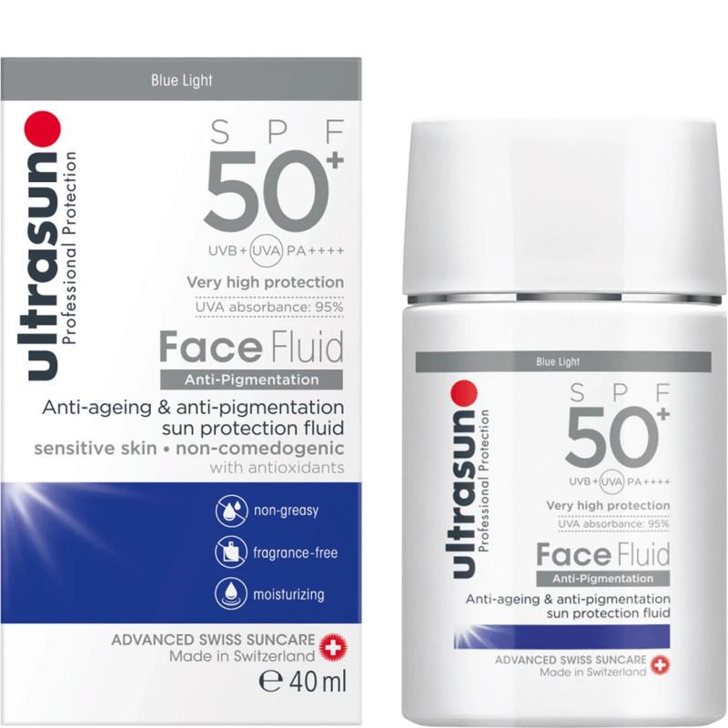 ULTRASUN FACE FLUID ANTI PIGMENTATION BLUE LIGHT SPF50+ 40ML