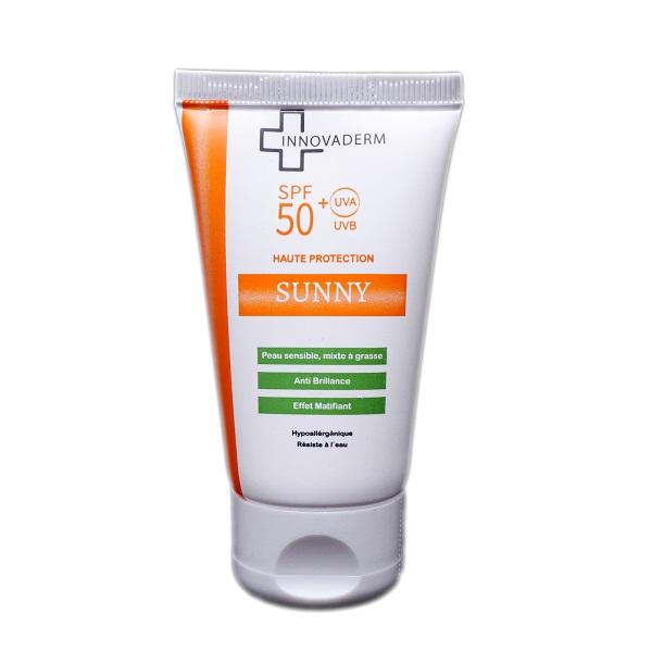 INNOVADERM SUNNY ECARN INVISIBLE PEAU MIXTE A GRASSE SPF 50+ 50ML