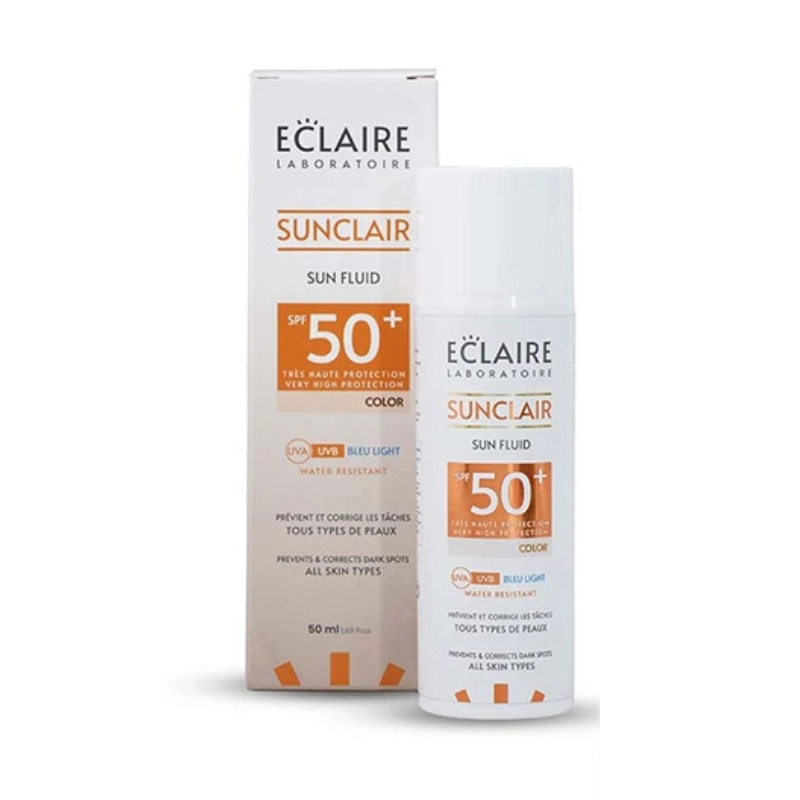 ECLAIRE SUNCLAIRE ECRAN FLUID TEINTE ANTI TACHES SPF50+ 50ML