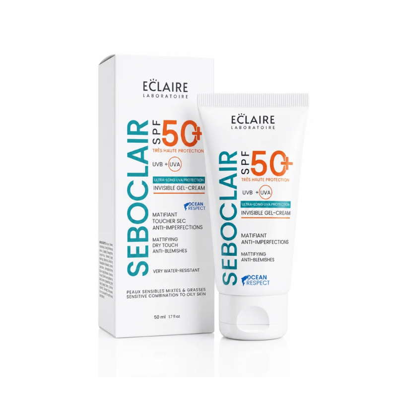 ECLAIRE SEBOCLAIR ECRAN INVISIBLE SPF50+ PEAU MIXTE A GRASSE 50ML