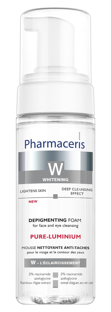 PHARMACERIS W PURE LUMINIUM MOUSSE NETTOYANTE ANTI TACHES 150ML