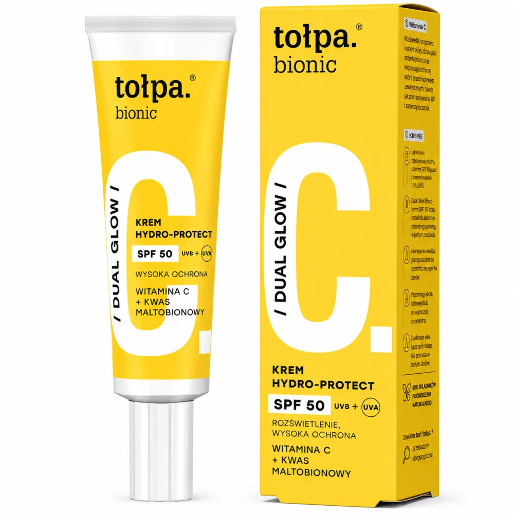 TOLPA BIONIC DUAL GLOW CREME HYDRO PROTECT SPF 50 40ML