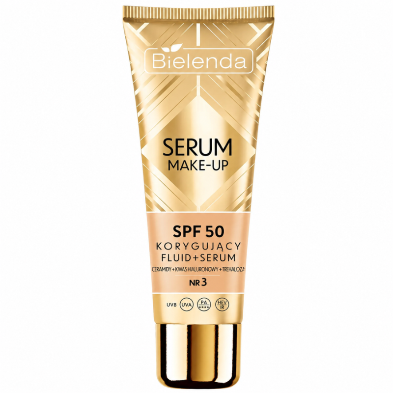 BIELENDA FOND DE TEINT+SERUM MAKE UP FLUID SPF50 N3 SUNNY BEIGE 30ML