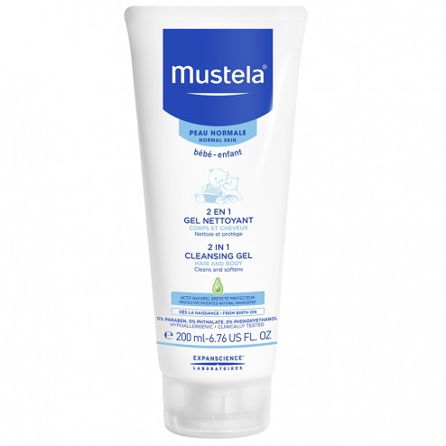 [3504105036058] MUSTELA GEL CHEVEUX ET CORPS 2EN1 200ML