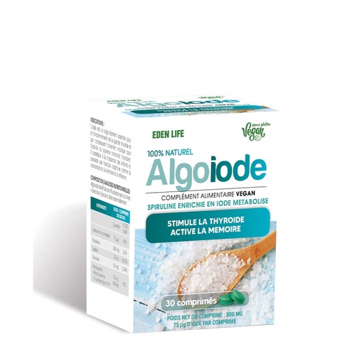 [20240222124357] Eden Life - Complément alimentaire algo iode - 30 comprimés