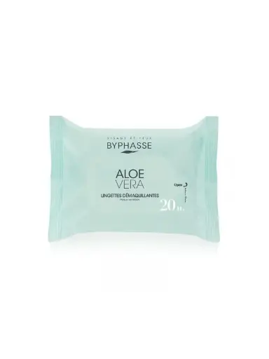 [20240711113052] BYPHASSE LINGETTES DEMAQUILLANTES ALOE VERA 20 UNITES