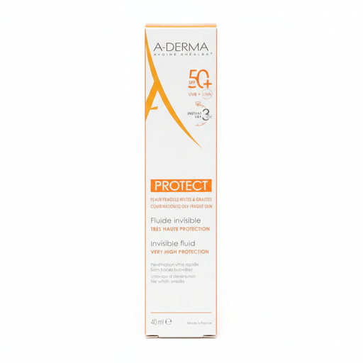 A-DERMA PROTECT FLUIDE INVISIBLE SPF 50+ 40ML