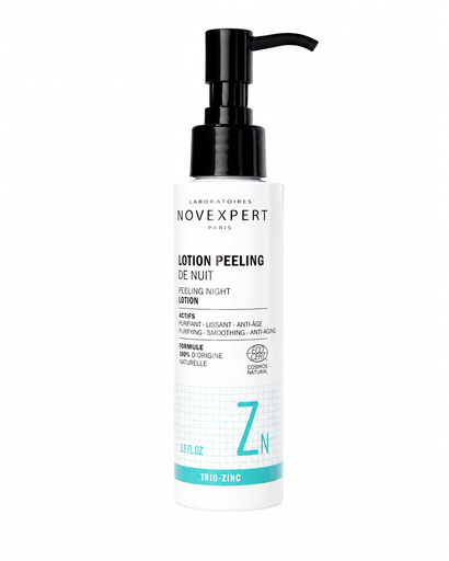 NOVEXPERT LOTION PEELING NUIT TRIO ZINC 115ML